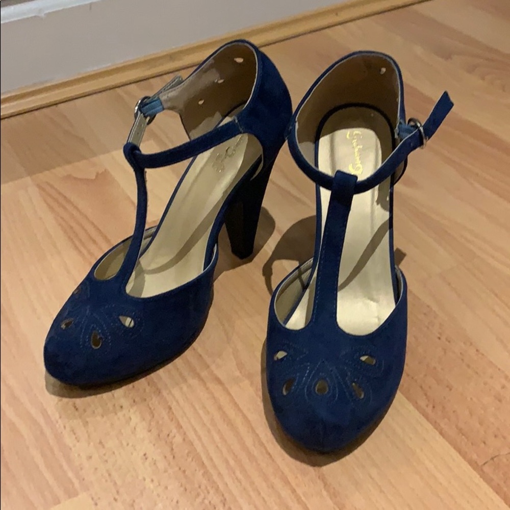 Navy blue T-Strap heel from ModCloth
